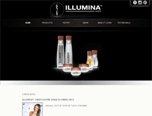 Tablet Screenshot of illuminacosmetics.com